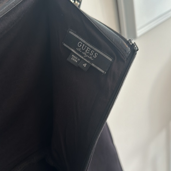 Guess Black with Silver Beading Detail Tube Top Dress, Size 4 - Picture 7 of 9